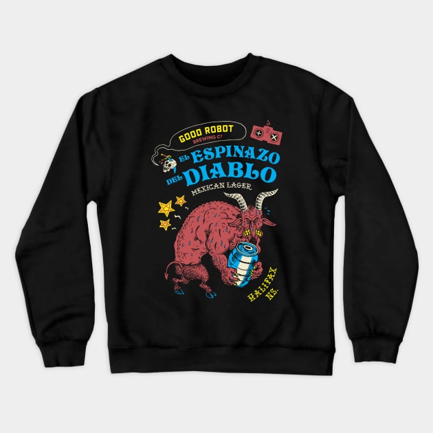 GRBCo Diablo Beer Crewneck Sweatshirt by LittleCozyNostril